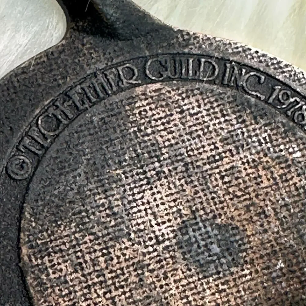 Vintage 1978 Tech Ether Guild Brocade Belt Buckle